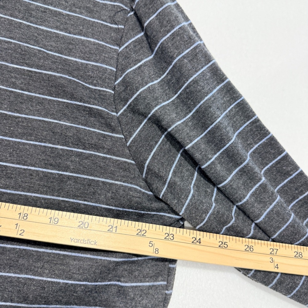 Marine Layer Hoodie XL Gray Striped Coastal Chic Minimalist Preppy Casual - Picture 5 of 8